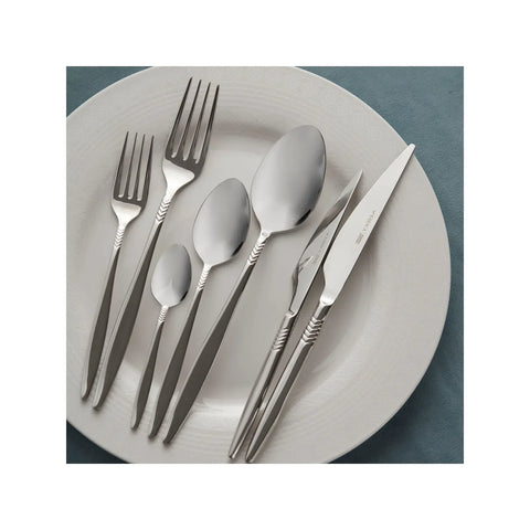Karaca Laurel 84-teiliges Elegance Besteck Set für 12 Personen