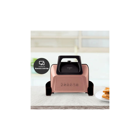 Karaca Future Plus Biodiamond Rosegold Antibakterieller Grill und Toaster 1800W