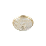 Karaca Tropic Serviertablett Gold aus Glas