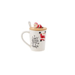 Karaca New Year Weihnachstmann Mug mit Löffel Np22