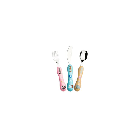 Karaca Pets Kinderbesteck-Set, 3-teilig Mit 