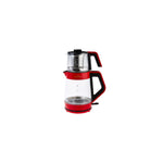 Karaca Glas Wasserkocher Retro Rot