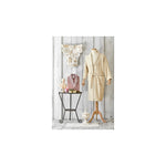Karaca Home Valeria Royal Bademantel- Set  mit Spitze -in Rosa - 3- teilig