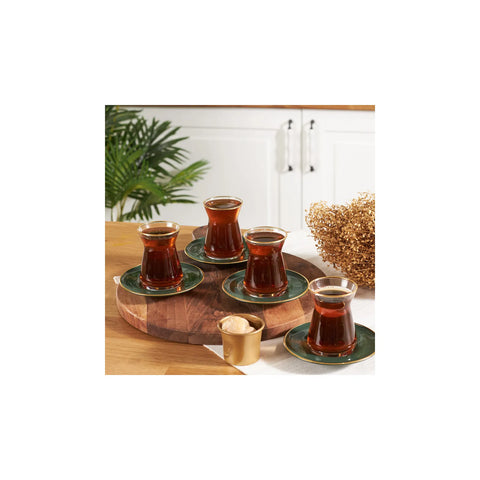 Karaca Retro 12 Teiliges Für 6 Personen Teetassen Set