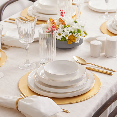 Karaca Satürn Tafelservice- Set Streamline 59- teilig für 12 Personen