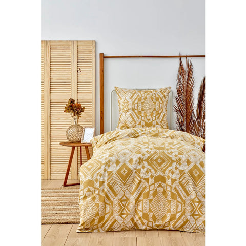 Karaca Home Raven Satin Bettwäsche-Set 155x220 cm + 80x80 cm