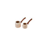 Karaca Woodstone 2 Teilige Kaffeekannen Set