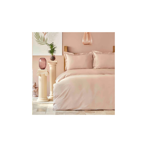 Karaca Home Back To Basic Rosa Bettbezug Set Einzeln