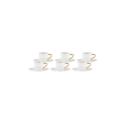 Karaca Sarkas 12 Teiliges Für 6 Personen Mochatassen-Espressotassen Set