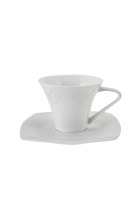 Karaca Fine Pearl Roma 26-Teiliges 6-Personen Frühstücksset Quadrat