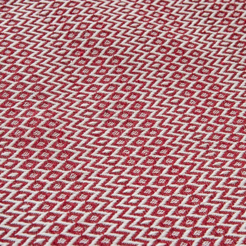 Karaca Home Levi Pikee für Doppelbett Dunkelrot