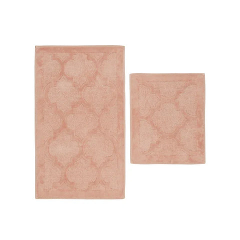 Karaca Home Katy 2-teiliges badematten-set puderrosa