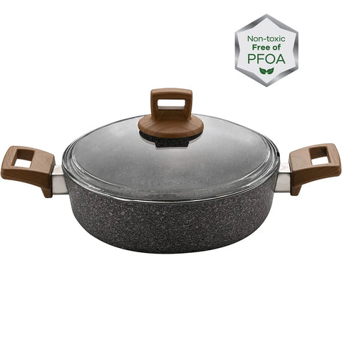 Karaca Silver Stein Granit 30 cm İnduktionskochtopf