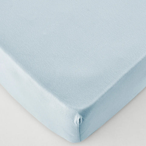 Karaca Home Jersey Spannbettlaken hellblau 120x200 cm + 30 cm Öko-Tex zertifiziert