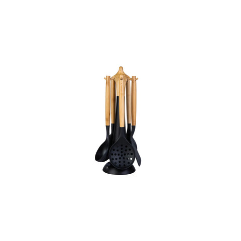 Karaca Woodland Black Servierbesteck- Set, 6- teilig, Schwarz