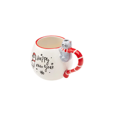 Karaca New Year Cat Mug 450ml