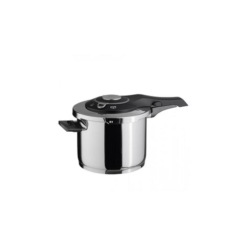 Jumbo Procook Schnellkochtopf Schwarz - Hellgrau Edelstahl rostfrei 6 l.