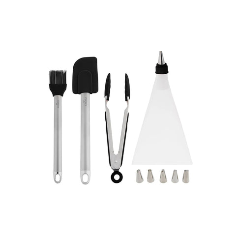 Karaca Eka 10 Stück Tortenservice Utensilien Set-(Schwarz)