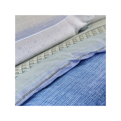 Sarah Anderson Lapis Indigo Baumwoll Doppelter Bettbezug Und Kopfissen Set