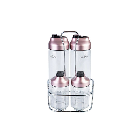 Karaca Dimple Rosegold 5-teiliges Salat-Set