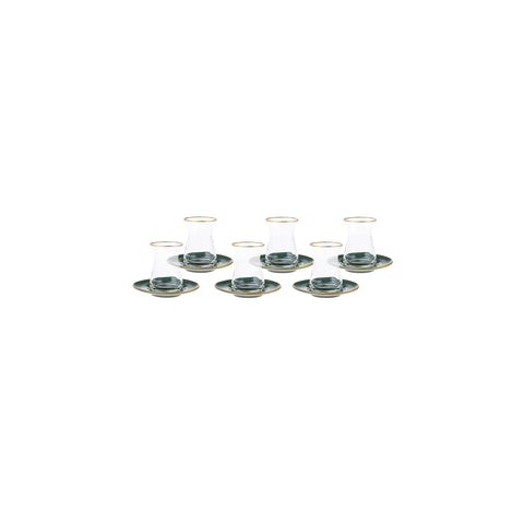Karaca Retro 12 Teiliges Für 6 Personen Teetassen Set