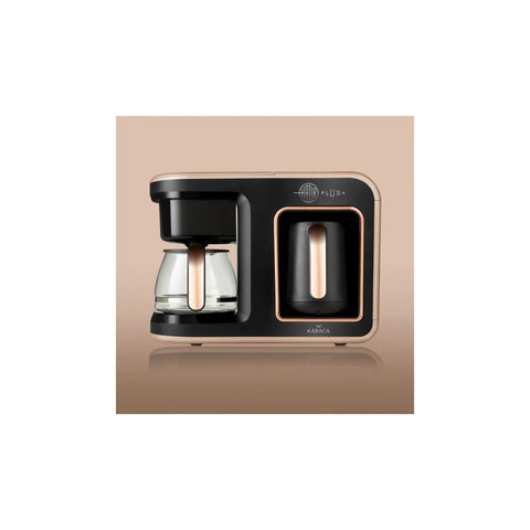 Karaca Hatır Plus 2 in 1 Kaffeemaschine Rosie Braun 1385W