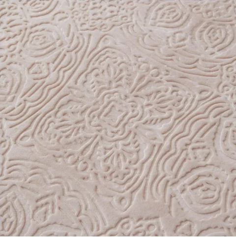 Karaca Home Scala Rosa Embossy Decke Doppel