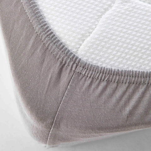 Karaca Home Jersey Fitted Bed Sheet Grey 70x140 cm + 20 cm Öko-Tex Zertifiziert