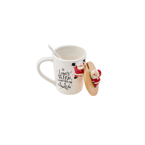 Karaca New Year Weihnachstmann Mug mit Löffel Np22