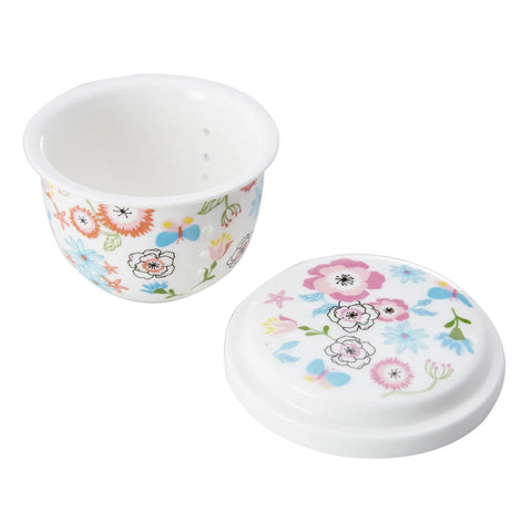 Karaca Flower Kapaklı Cam Kupa   Glass Cup with Lid (Flower)