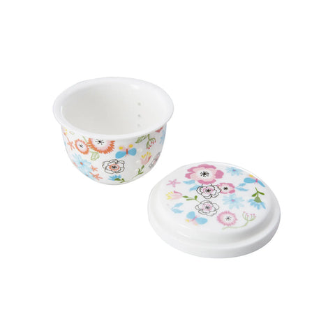 Karaca Flower Kapaklı Cam Kupa   Glass Cup with Lid (Flower)