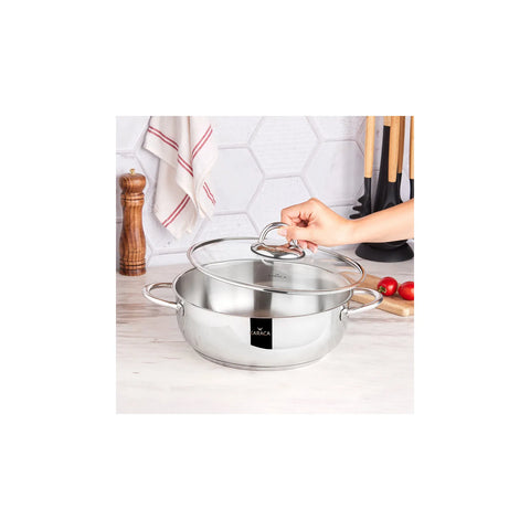 Karaca Jump Stahltopf mit zwei Henkeln 30 cm