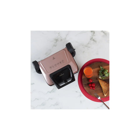 Karaca Future Plus Biodiamond Rosegold Antibakterieller Grill und Toaster 1800W