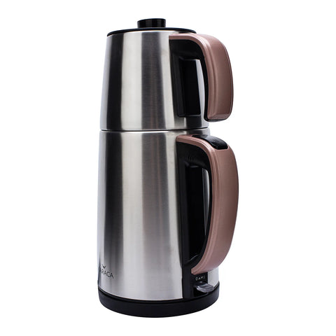 Karaca Dem Keyfi Teekanne und Wasserkocher Rosegold