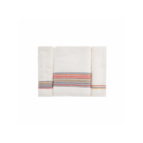 Sarah Anderson Ingrid buntes/farbiges 3 teiliges Hand- und Gesichtshandtuch Set