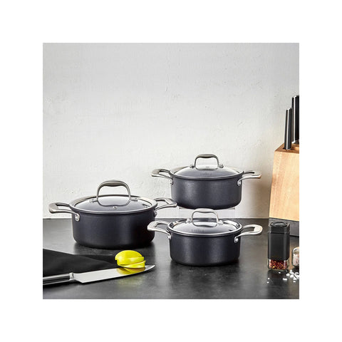 Karaca Bio Diamond Pro-Induktion 6-teiliges Midi-Kochtopf-Set