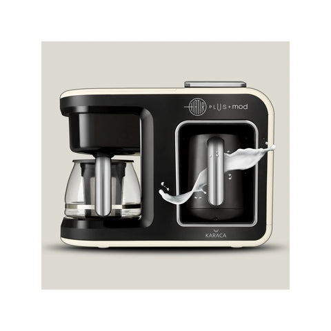 Karaca Hatır Plus Mod 5 in 1 Tee und Kaffeemaschine, Cremeweiß, 1385W