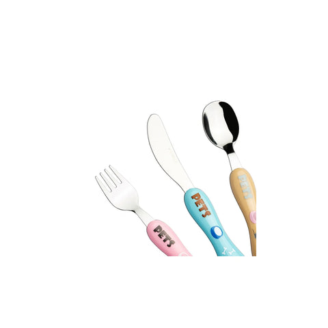 Karaca Pets Kinderbesteck-Set, 3-teilig Mit 