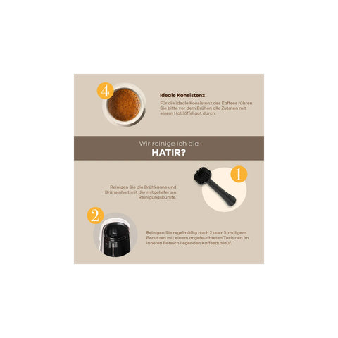 Karaca Hatır Mod Kaffeemaschine für Türkischen Kaffee mit Milch,  Anthrazit, 1000W
