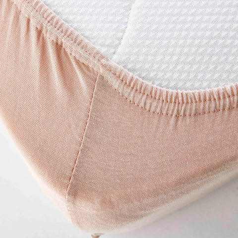 Karaca Home Jersey Spannbettlaken Salmon Pink 90x200 cm + 30 cm- Öko-Tex zertifiziert