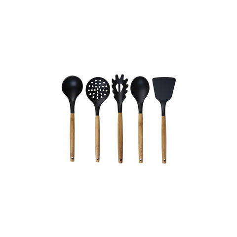 Karaca Woodland Black Servierbesteck- Set, 6- teilig, Schwarz