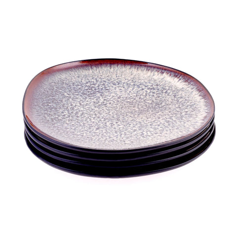 Karaca Black Galactic Reactive 4 Teilig Kuchenteller-set