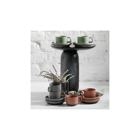 Karaca Stone Bronze Kaffeetassen-Set für 2 Personen