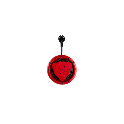 Karaca Glas Wasserkocher Retro Rot