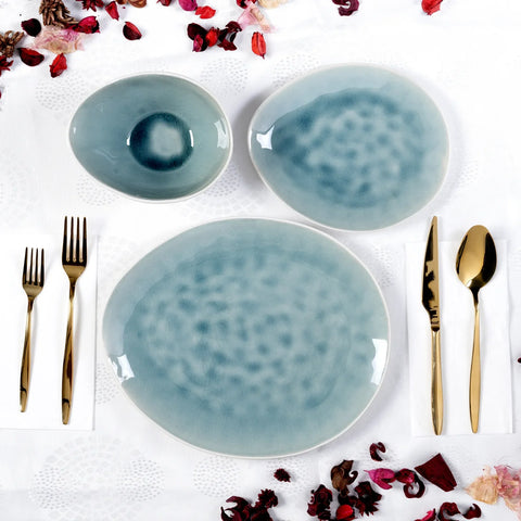 Karaca Turquoise Reactive 18 Teilige Geschirr Set für 6 Personen