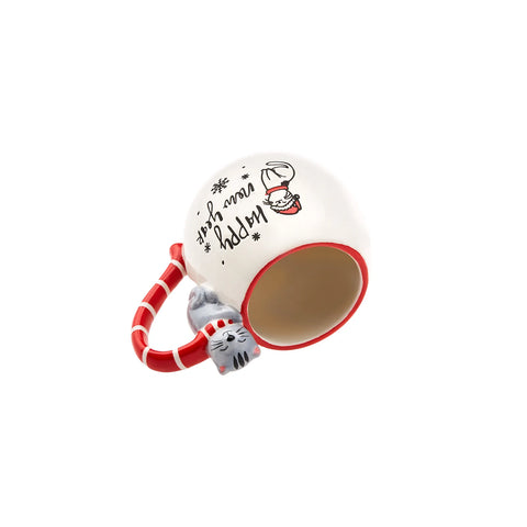 Karaca New Year Cat Mug 450ml