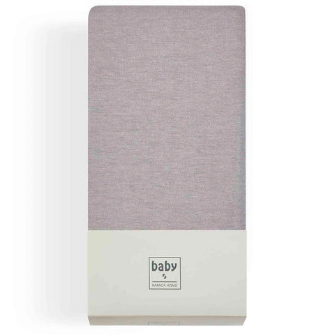 Karaca Home Jersey Fitted Bed Sheet Grey 70x140 cm + 20 cm Öko-Tex Zertifiziert