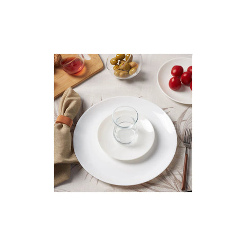 Karaca Darcy White for 6 Personen Frühstücksset und Servierschalen, 26 Teilig