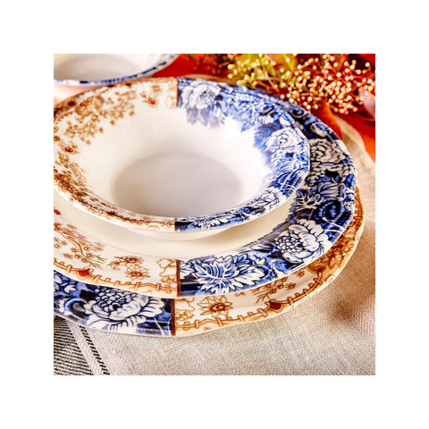 Karaca Blue Caffe 12-teiliges Geschirrset für 4 Personen