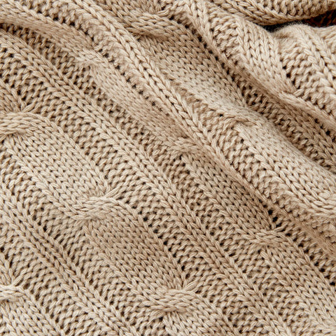 Karaca Home Dunkelbeige Sofadecke, Öko-Tex Zertifiziert